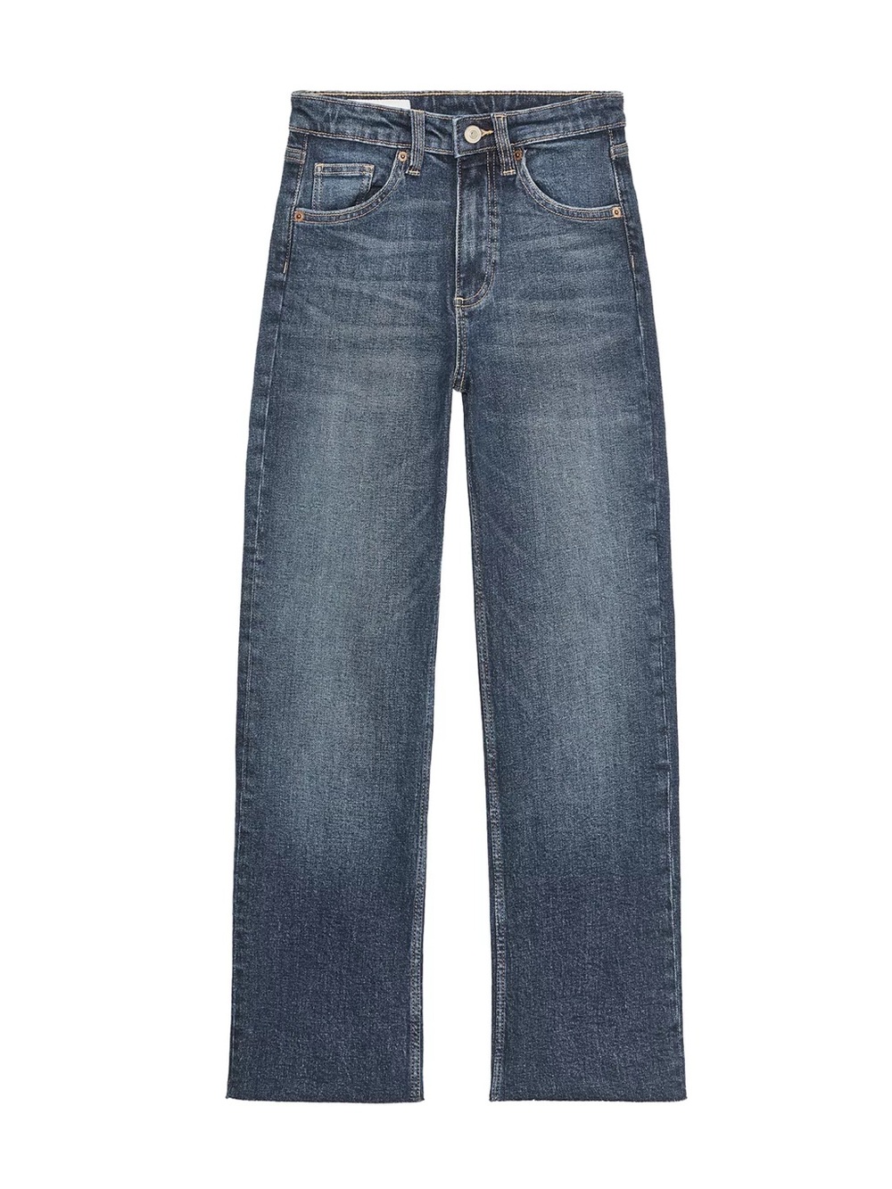 Zara high waisted cropped flare jeans
